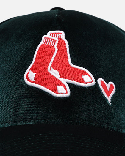 New Era Boston Red Sox 'Velvet Hearts' 9FORTY A-Frame Snapback Green