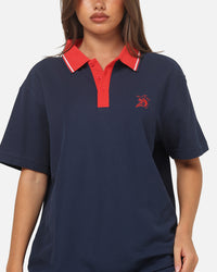 Bleacher Athletic Sydney Roosters NRL Adult Golf Polo T-Shirt Navy