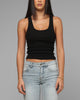 Loiter Women's Hybrid Scoop Neck Tank Black/Black
