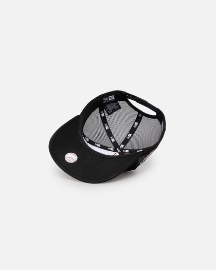 New Era San Francisco Giants 'Puff Print' Pre-Curved Golfer Trucker Snapback Black