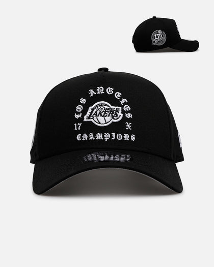 New Era Los Angeles Lakers 'Gothic Arch 2.0' 9FORTY A-Frame Snapback Black/White