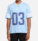 Carre Rose Football T-Shirt Light Blue