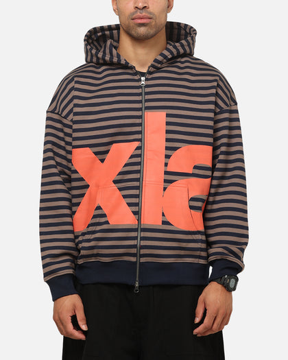X-Large Mocha Captain Zip Hoodie Black