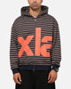 X-Large Mocha Captain Zip Hoodie Black