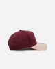 New Era Atlanta Braves 'Moleskin' 9FORTY A-Frame Snapback Maroon