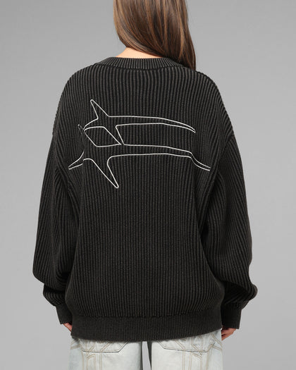 Loiter Star Born Knit Sweater Black