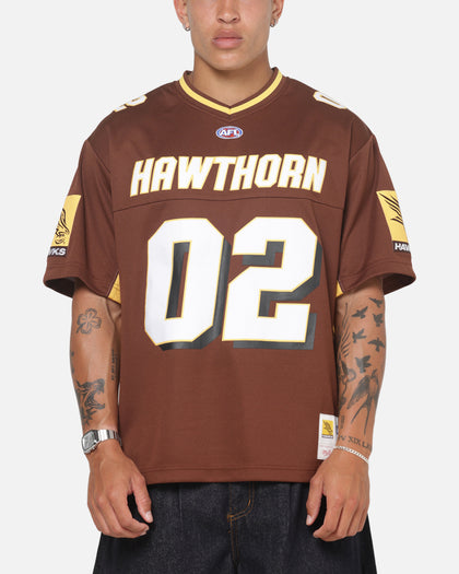 Mitchell & Ness Hawthorn Hawks AFL 02 Jersey Brown