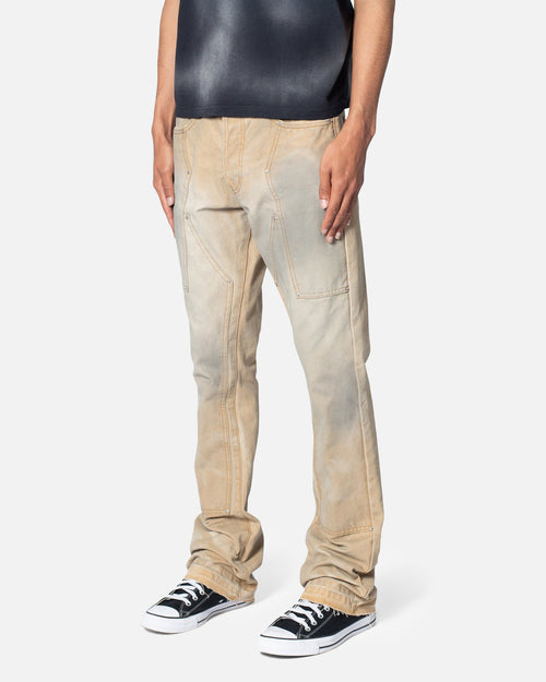 MNML B644 Flare Burnt Cowboy Denim Jeans Black/Brown