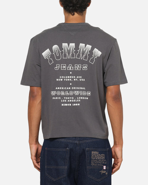 Tommy Jeans Arch Western Backprint T-Shirt Washed Black