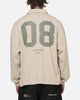 Mitchell & Ness Wallabies Rugby Long Sleeve Polo Ivory