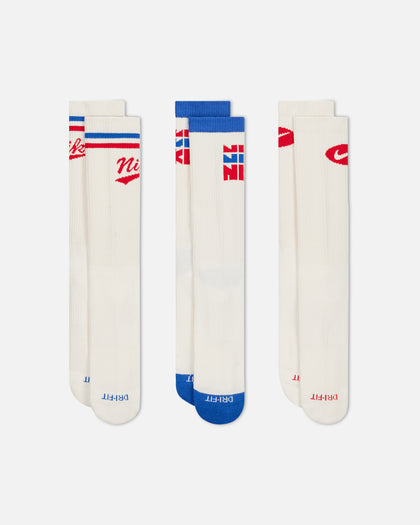 Nike Everyday Plus Crew Socks (3 Pair) Multi