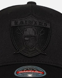 Mitchell & Ness Las Vegas Raiders 'Triple Black Core Classic' MVP Snapback Black