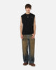 Saint Morta Scription Oversized Muscle T-Shirt Black