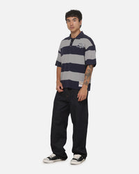 Mitchell & Ness Orlando Magic Striped Polo T-Shirt Navy