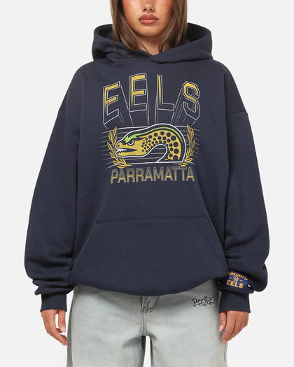 Bleacher Athletic Parramatta Eels NRL Adult Club Wreath Hoodie Navy