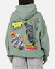 73Studio Marvel Fantastic Four Doctor Doom Villain Hoodie Washed Green