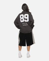 Mitchell & Ness All Blacks Rugby Long Sleeve Polo Shirt Washed Black