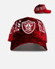 New Era Las Vegas Raiders 'Crushed Velvet Dreams' 9FORTY A-Frame Snapback Maroon