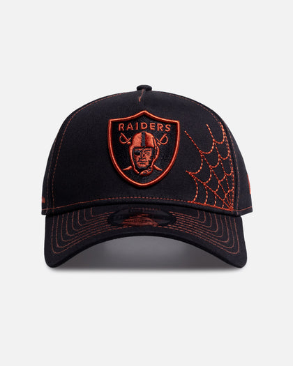 New Era Las Vegas Raiders 'Spider Web' 9FORTY A-Frame Snapback Black/Orange