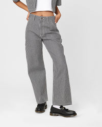 X-Girl Women's Peels Painter Pants Black/White