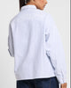 Loiter Chopper Long Sleeve Shirt Blue/White
