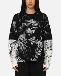Saint Morta Crossbearer Layer Long Sleeve T-Shirt Vintage Black