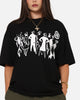 S Double People Stripe T-Shirt Black