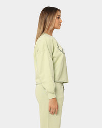 Karl Kani Women's Signature Washed Crewneck Dusty Green
