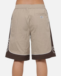 Carre Script Boardshorts Brown