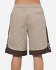 Carre Script Boardshorts Brown