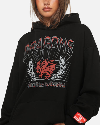 Bleacher Athletic St. George Illawarra Dragons NRL Adult Club Wreath Hoodie Black