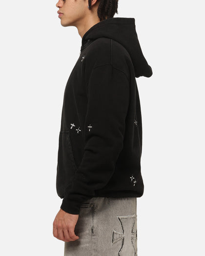 Saint Morta Credo Zip Hoodie Black Wash