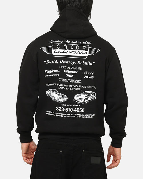 Huf X Greddy Body Works Hoodie Black
