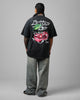 Loiter Cherry Pick Drop T-Shirt Black Acidwash