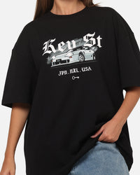 Key Street Lightning T-Shirt Black