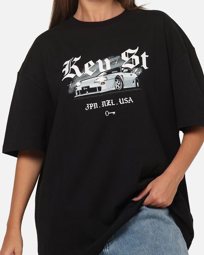 Key Street Lightning T-Shirt Black