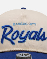 47 Brand Kansas City Royals 'MLB Opening Day' Script Hitch Snapback Natural
