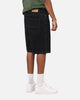 S Double Denim Standard Shorts Black Wash