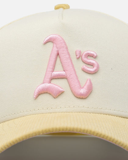 New Era Oakland Raiders 'Easter Corduroy' 9FORTY A-Frame Snapback White/Yellow