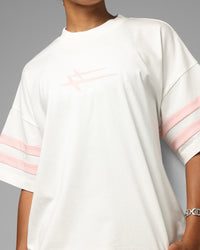 Loiter Hybrid Endzone T-Shirt Off White