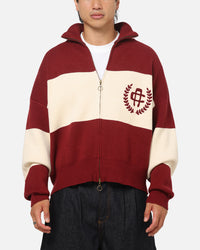 Carre Legacy Knitted Jumper Burgundy/Off White