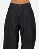 Carre Lockout Pinstripe Baggy Pants Navy Pinstripe