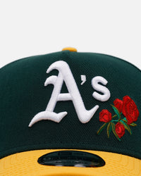 New Era Oakland Athletics 'Rose Emblem' 9FORTY A-Frame Snapback Official Team Color