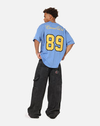 Carre Hitta Grid Iron T-Shirt Blue/Yellow