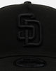 New Era San Diego Padres 'Easy Black' 9FORTY A-Frame Snapback Black/Black