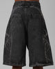 Loiter Goth Clique Jorts Black