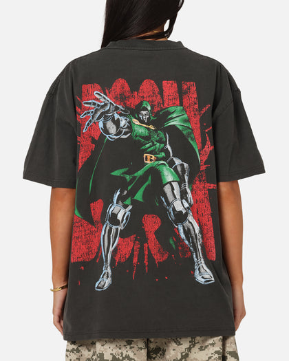 73Studio Marvel Fantastic Four Doctor Doom Heavy T-Shirt Black Wash