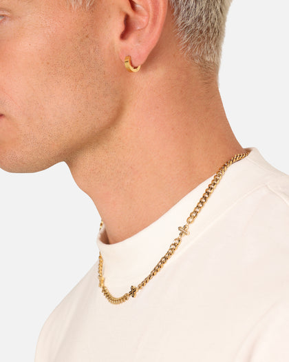 Saint Morta Wide Hoop Earring Gold