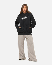 Nike Women's Sportswear Phoenix Fleece Oversized Logo Hoodie Black/Summit White