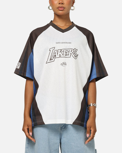 Mitchell & Ness Los Angeles Lakers Warehouse Rave Jersey White/Brown